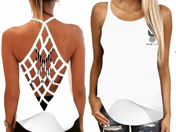 Strappy back tank top Mockup